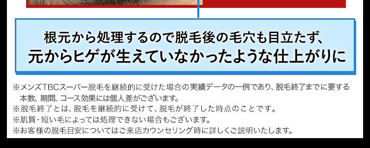 12年経っても生えてきていない実績あり！